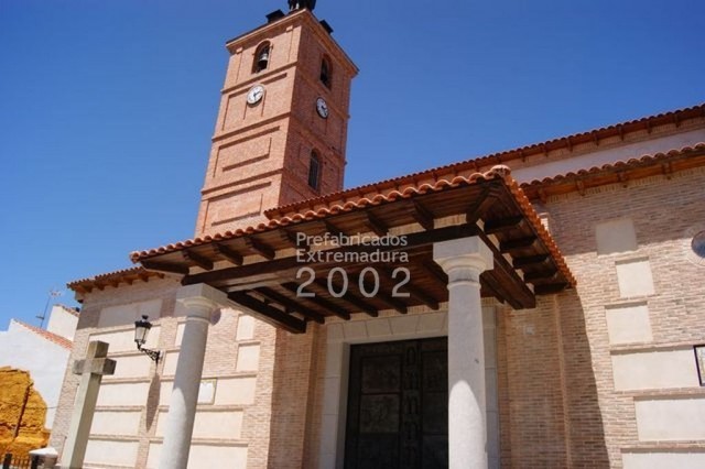 Iglesia Valmojado ( TOLEDO ) hormigon imitacion madera