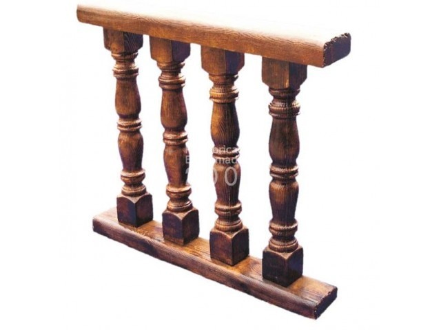 balaustrada rustica hormigon imitacion madera